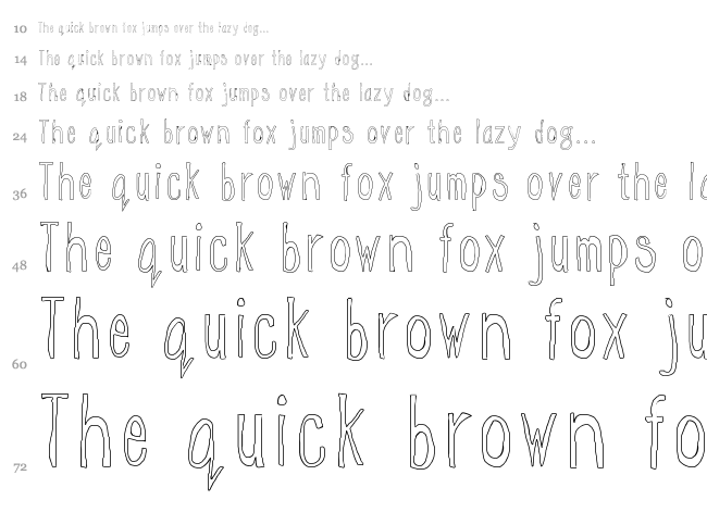 WS Egg font waterfall